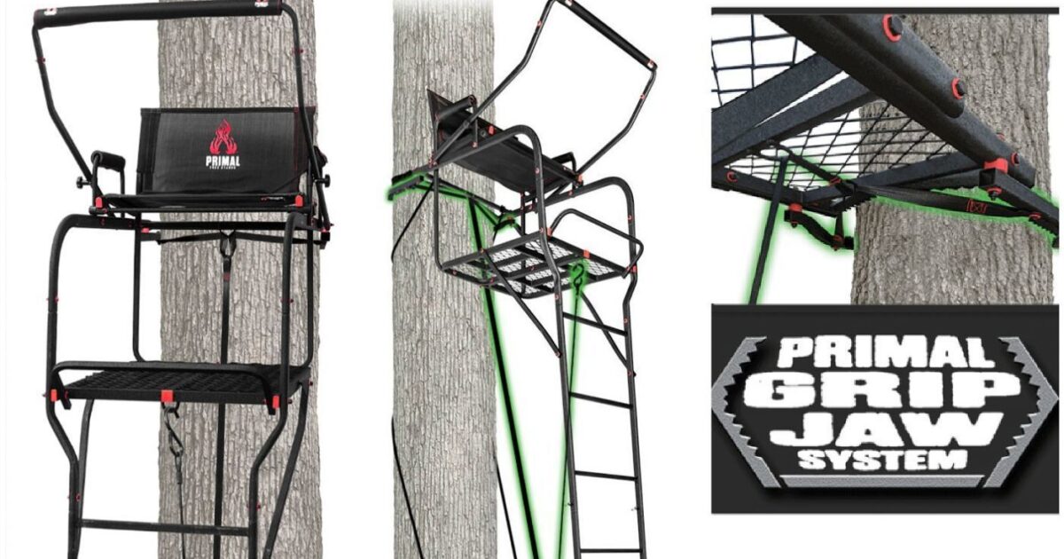 Primal Treestands PVLS-601 The Mac Daddy Xtra Wide 22' Deluxe Ladderstand 